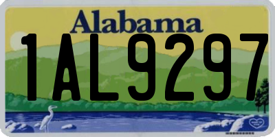 AL license plate 1AL9297