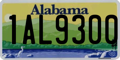 AL license plate 1AL9300