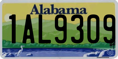 AL license plate 1AL9309