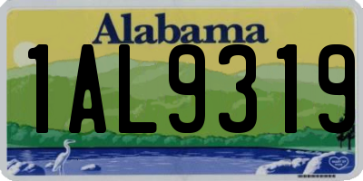 AL license plate 1AL9319