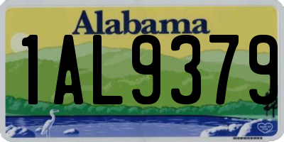 AL license plate 1AL9379