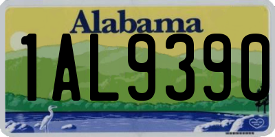AL license plate 1AL9390