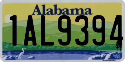 AL license plate 1AL9394