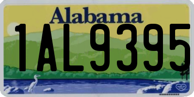 AL license plate 1AL9395
