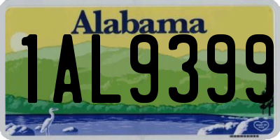 AL license plate 1AL9399