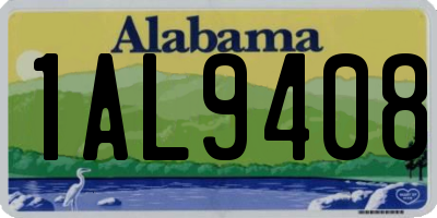AL license plate 1AL9408