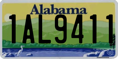 AL license plate 1AL9411