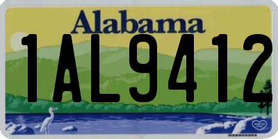 AL license plate 1AL9412