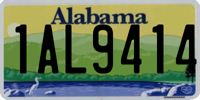 AL license plate 1AL9414