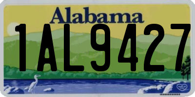 AL license plate 1AL9427