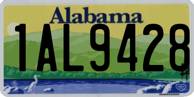 AL license plate 1AL9428