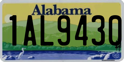 AL license plate 1AL9430