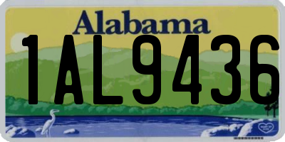 AL license plate 1AL9436
