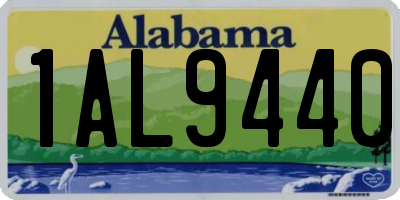 AL license plate 1AL9440