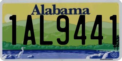 AL license plate 1AL9441