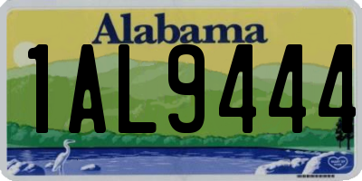 AL license plate 1AL9444
