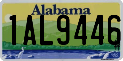 AL license plate 1AL9446