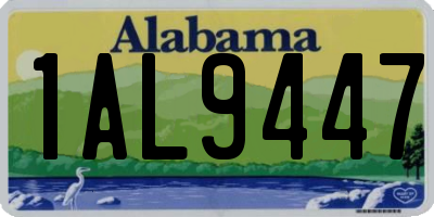 AL license plate 1AL9447