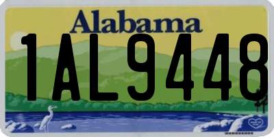 AL license plate 1AL9448