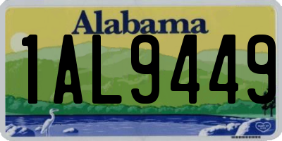 AL license plate 1AL9449