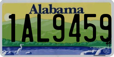 AL license plate 1AL9459