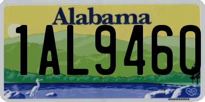 AL license plate 1AL9460