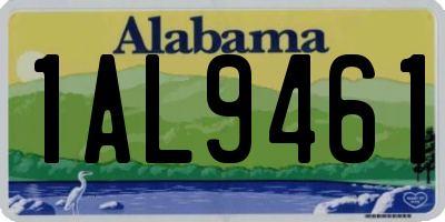 AL license plate 1AL9461