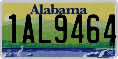 AL license plate 1AL9464
