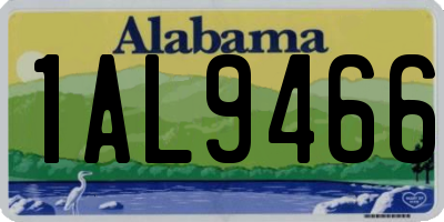 AL license plate 1AL9466