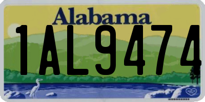 AL license plate 1AL9474