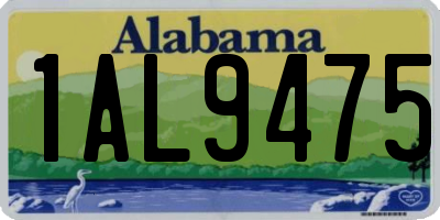 AL license plate 1AL9475