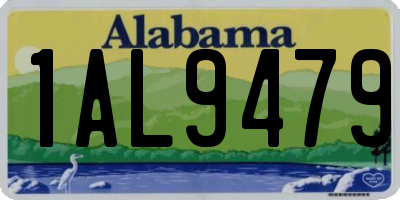 AL license plate 1AL9479