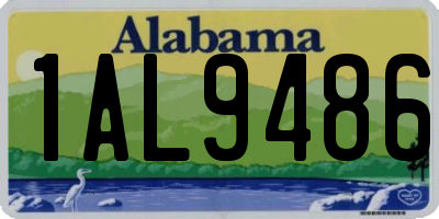 AL license plate 1AL9486