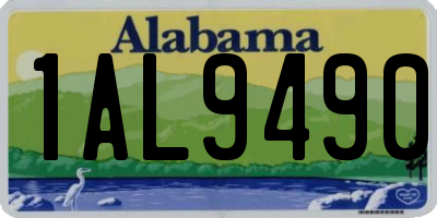 AL license plate 1AL9490