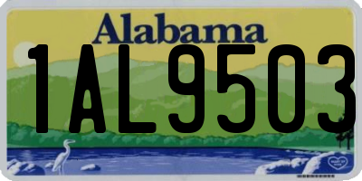AL license plate 1AL9503