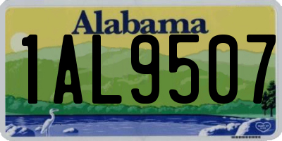 AL license plate 1AL9507