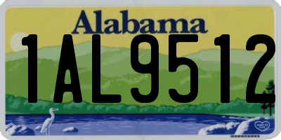 AL license plate 1AL9512