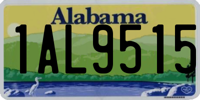 AL license plate 1AL9515