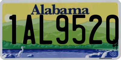 AL license plate 1AL9520