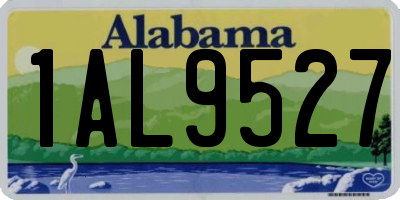AL license plate 1AL9527