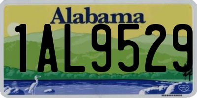 AL license plate 1AL9529