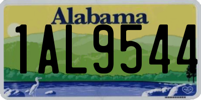 AL license plate 1AL9544