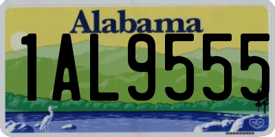 AL license plate 1AL9555