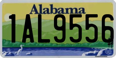 AL license plate 1AL9556