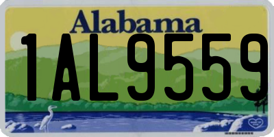 AL license plate 1AL9559