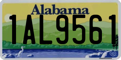 AL license plate 1AL9561