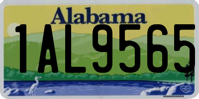 AL license plate 1AL9565