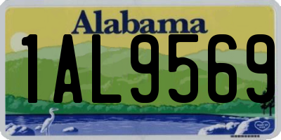 AL license plate 1AL9569