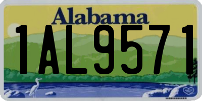 AL license plate 1AL9571