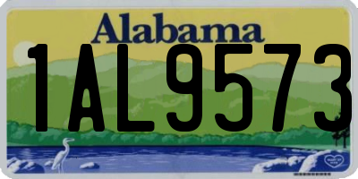 AL license plate 1AL9573